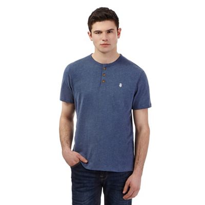 St George by Duffer Blue embroidered logo granddad top